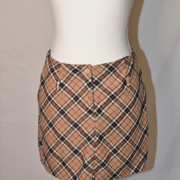 VINTAGE DOLCE & GABBANA PLAID MINI SKIRT - Picture 1 of 4
